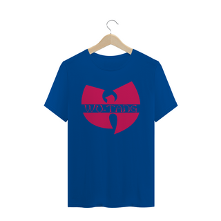 Nome do produtoCamiseta de Malha Quality Wu Tang Clan Logo Texto Tradicional Vermelho Escuro