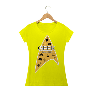 Nome do produtoCamiseta Feminina Eu sou Geek