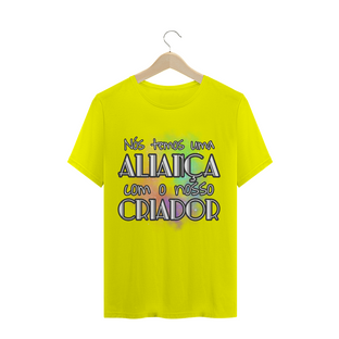 Nome do produtoCAMISETA Frase Bíblica - Aliança com o Criador // cristã