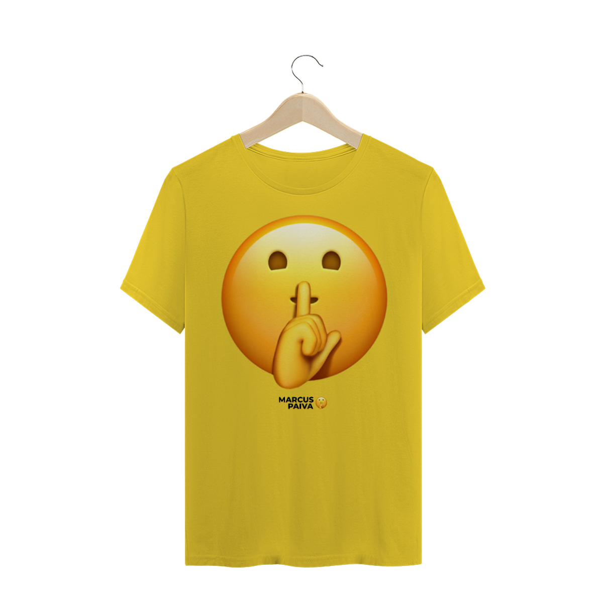 Nome do produto: Camiseta Emoji Shhh masc..