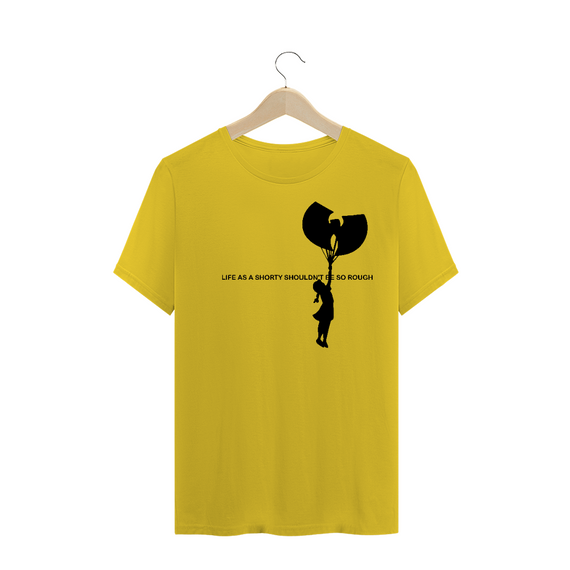 Camiseta de Malha ESTONADA Pré-Lavada Wu Tang Clan Life as a shorty