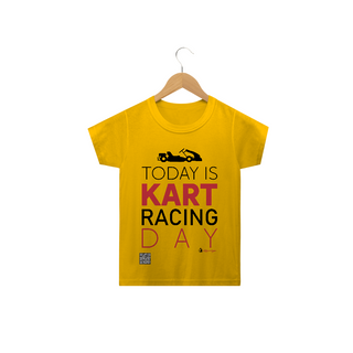 Nome do produtoT-Shirt Classic Infantil Quick Racing | Today is Kart Racing Day.