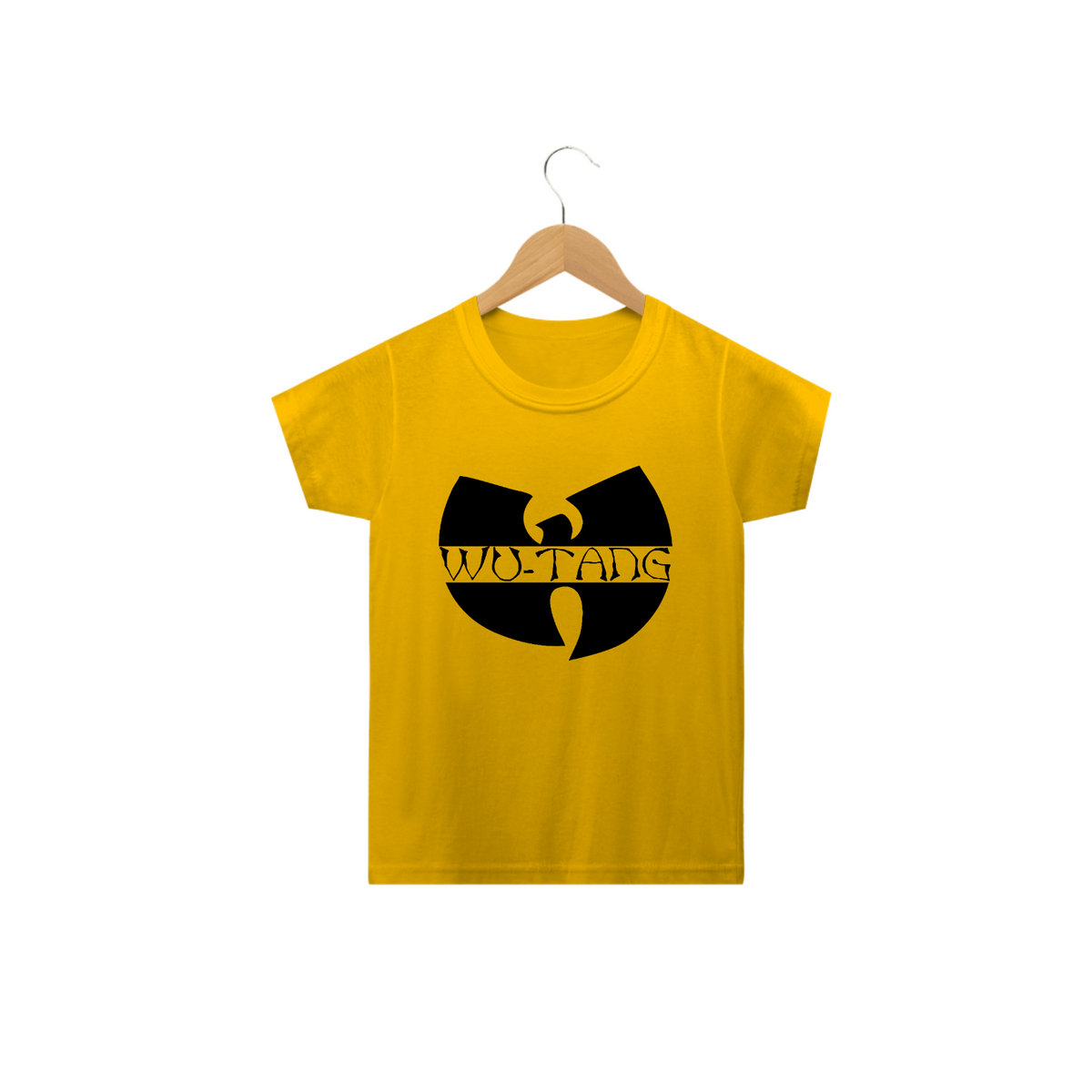 Nome do produto: Camiseta Infantil Wu Tang Clan Logo Tradicional Preto