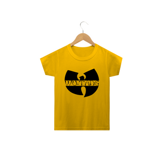 Camiseta Infantil Wu Tang Clan Logo Tradicional Preto