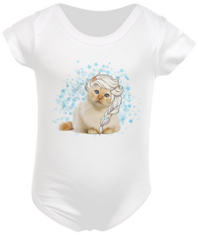 Body Infantil Elsa Gato!