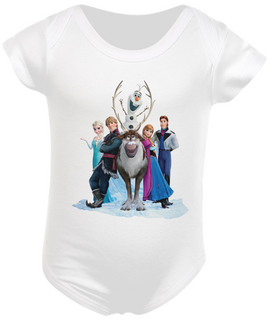 Body Infantil Turma Frozen 