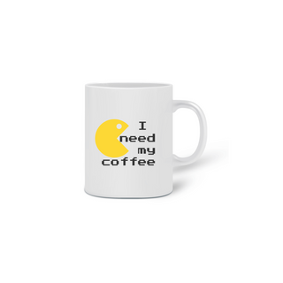 CANECA PAC-MAN - I NEED MY COFFEE