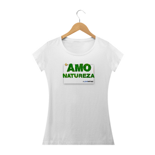 Camiseta Estampada Baby Long Amo Natureza