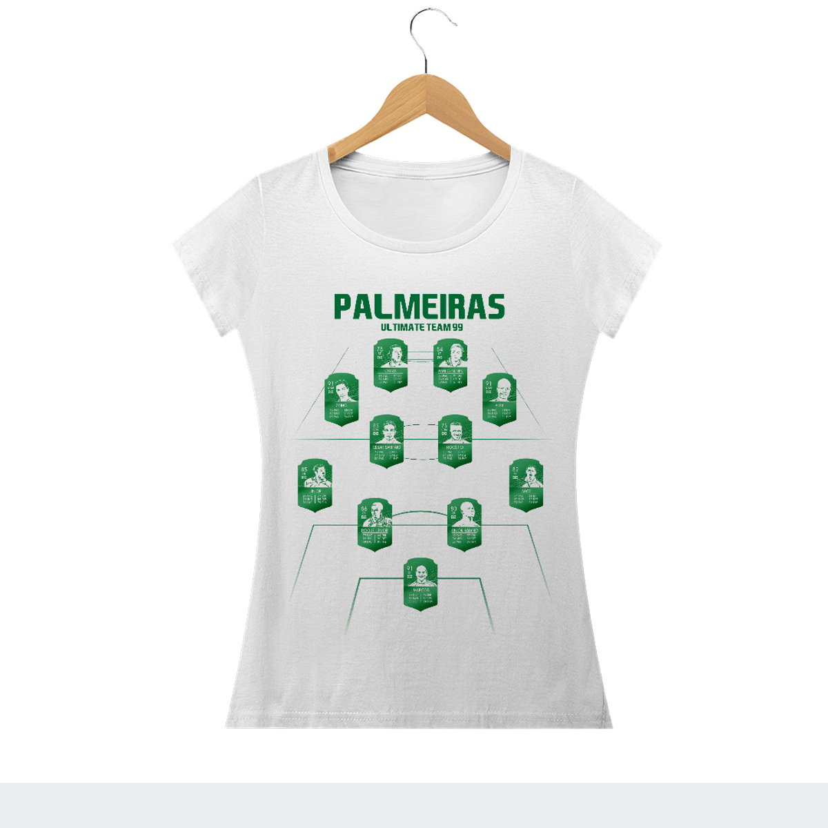 Nome do produtoCamiseta Feminina Palmeiras Ultimate Team 99