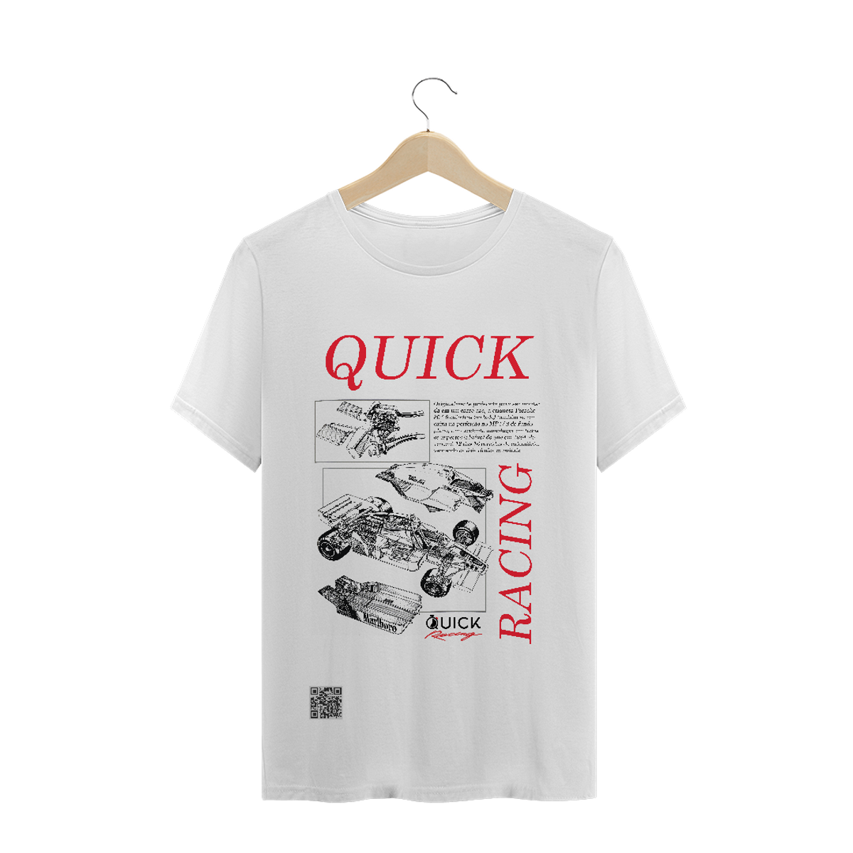 Nome do produto: T-Shirt Quality Quick Racing | MP4/2 - 1984