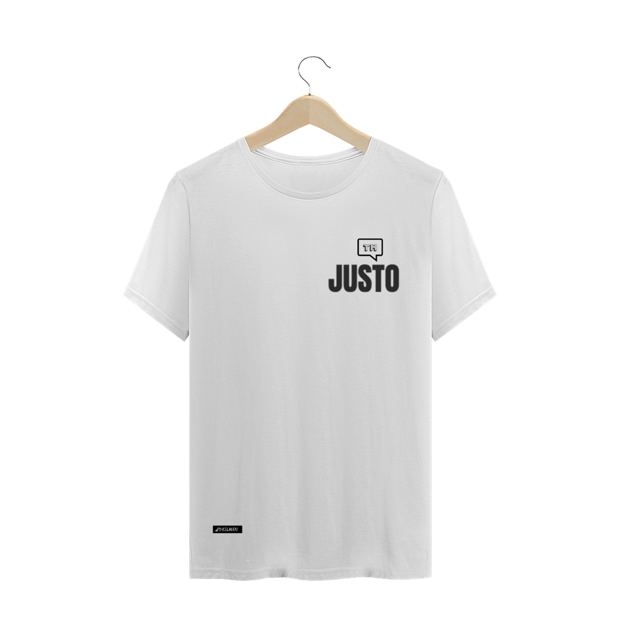 Nome do produtoCamiseta escrita Justo TM frases