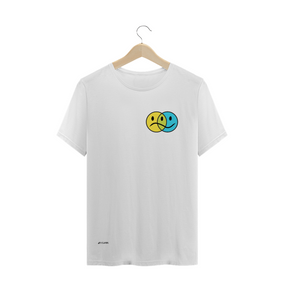 Camiseta branca masculina smiles Pincelandu