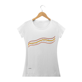 Camiseta branca feminina frase Pincelandu