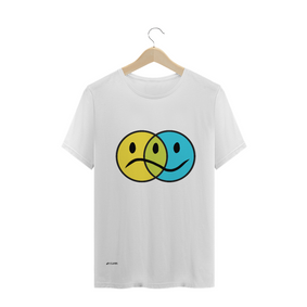 Camiseta masculina Smiles branca Pincelandu