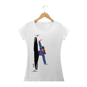 Camiseta baby long arte desenho Pincelandu