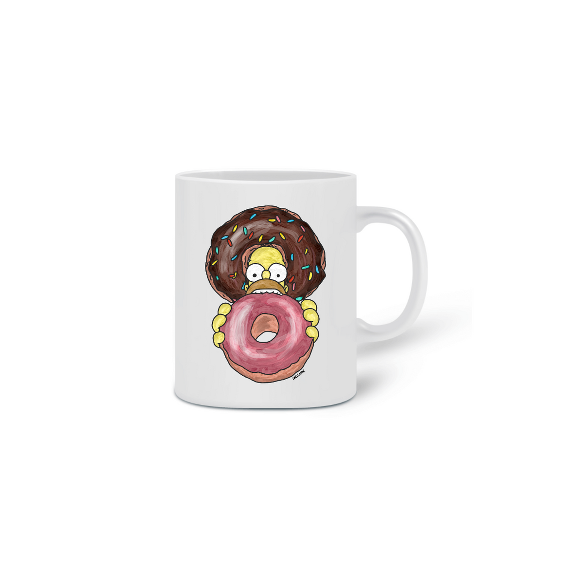 Nome do produto: Caneca arte Donuts Pincelandu