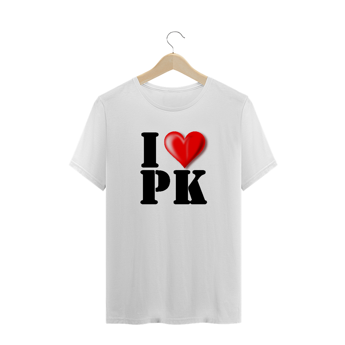 Nome do produtoCamisa Masculina Básica - I Love PK