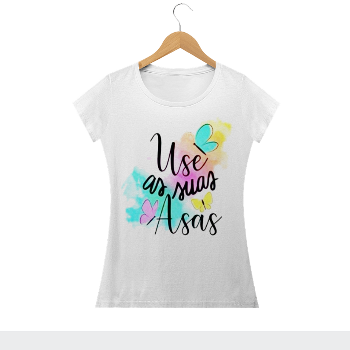 Nome do produto: CAMISETA - Feminina - use as suas asas