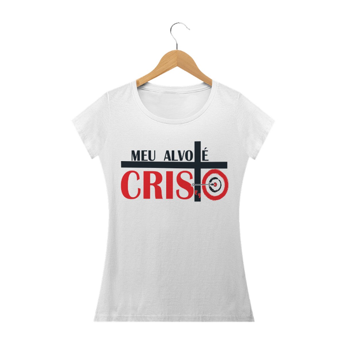 Nome do produto: CAMISETA - Feminina - Meu alvo é cristo