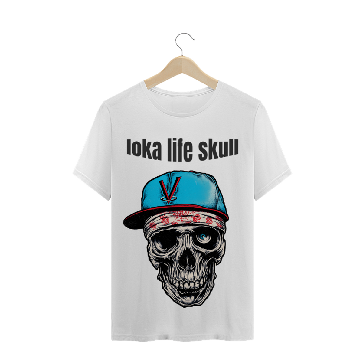 Nome do produto: camiseta - caveira vida loka