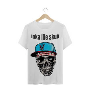 Nome do produtocamiseta - caveira vida loka