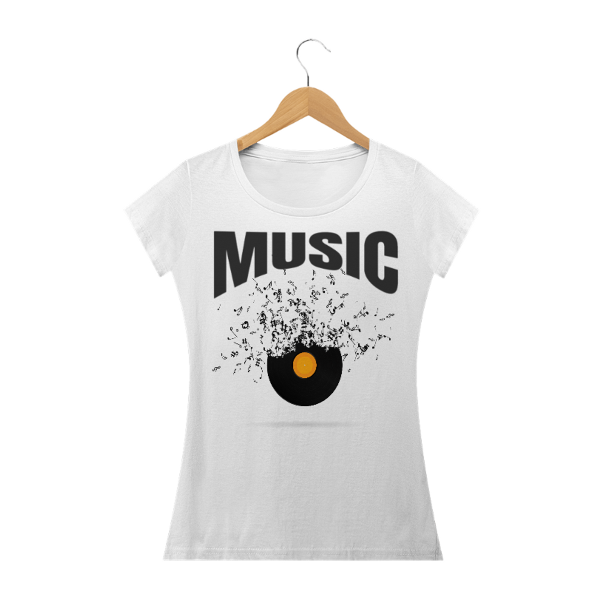 Nome do produto: CAMISETA - FEMININA - MUSIC