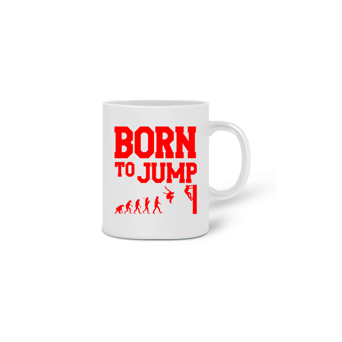 Nome do produtoCaneca - Born to Jump