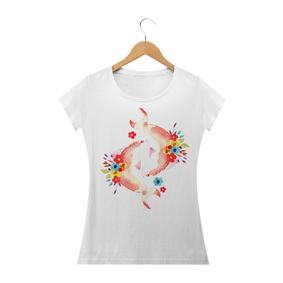 Camiseta Baby Long Peixes