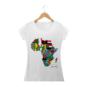 BABY LOOK MAPAS AFRICA