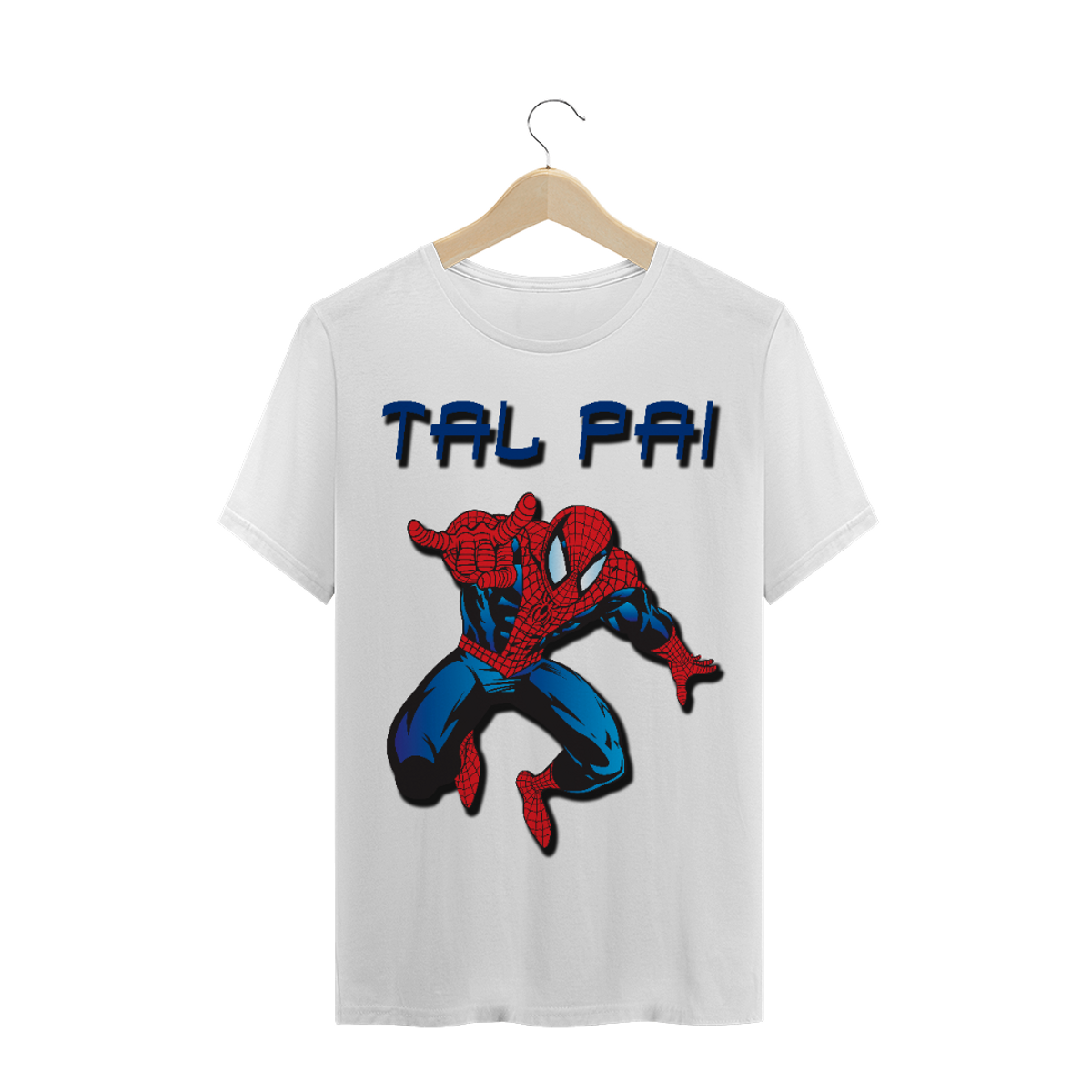 Nome do produtoTal pai - homem aranha - T-shirt Clássica