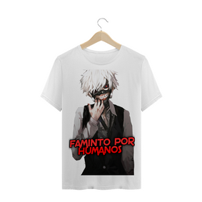 Camiseta Kaneki Faminto por Humanos - T-Shirt Quality
