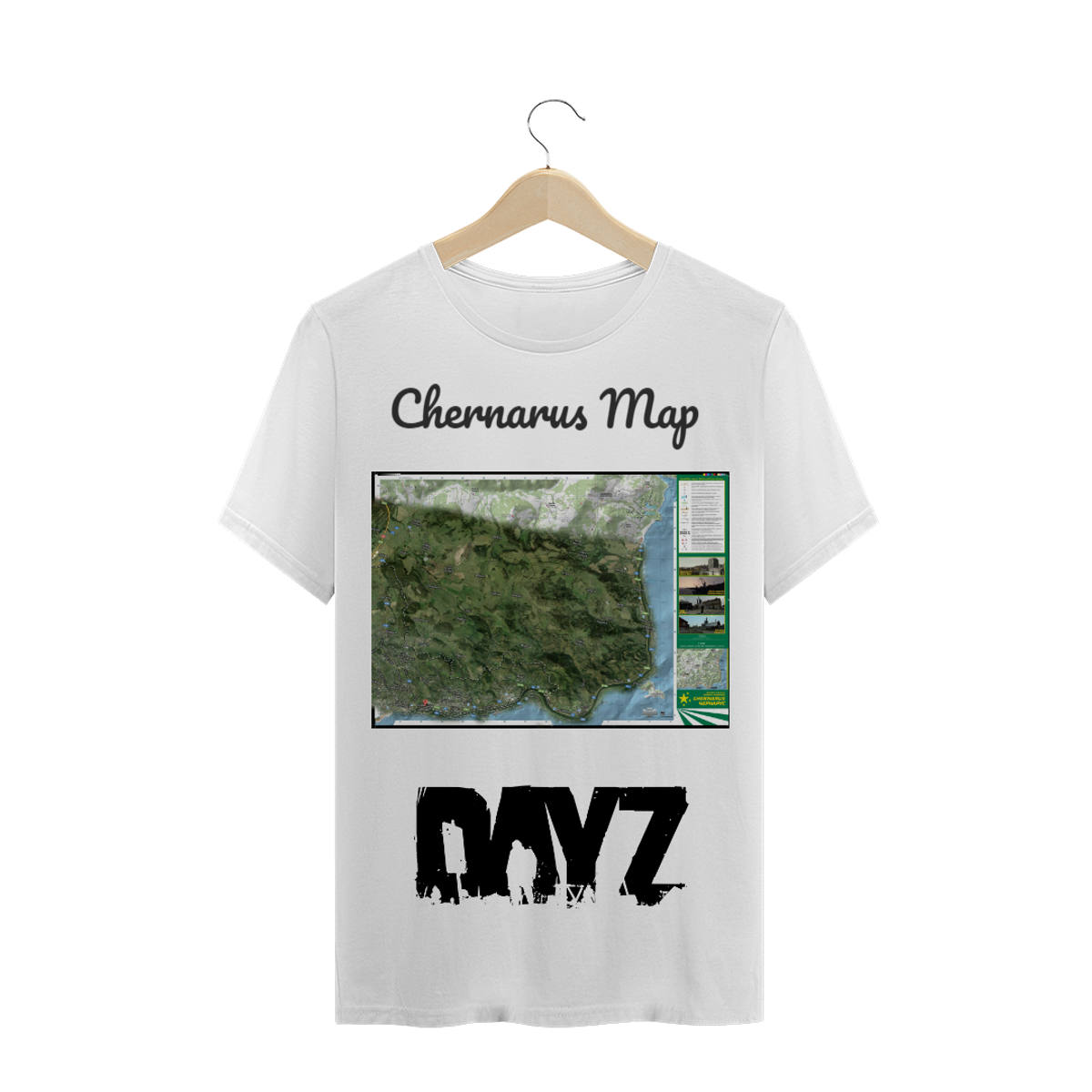 Nome do produtoCamisa Dayz Chernarus Map