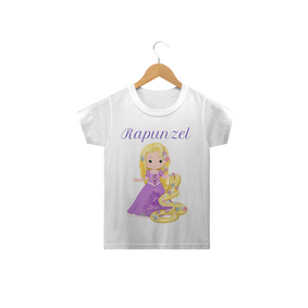 Camiseta Infantil Enrolados Rapunzel
