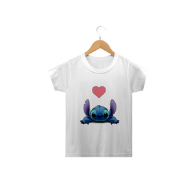 Camiseta Infantil Stitch Love