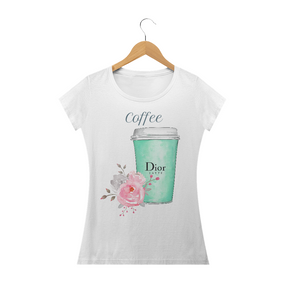Camiseta feminina Dior Caffee