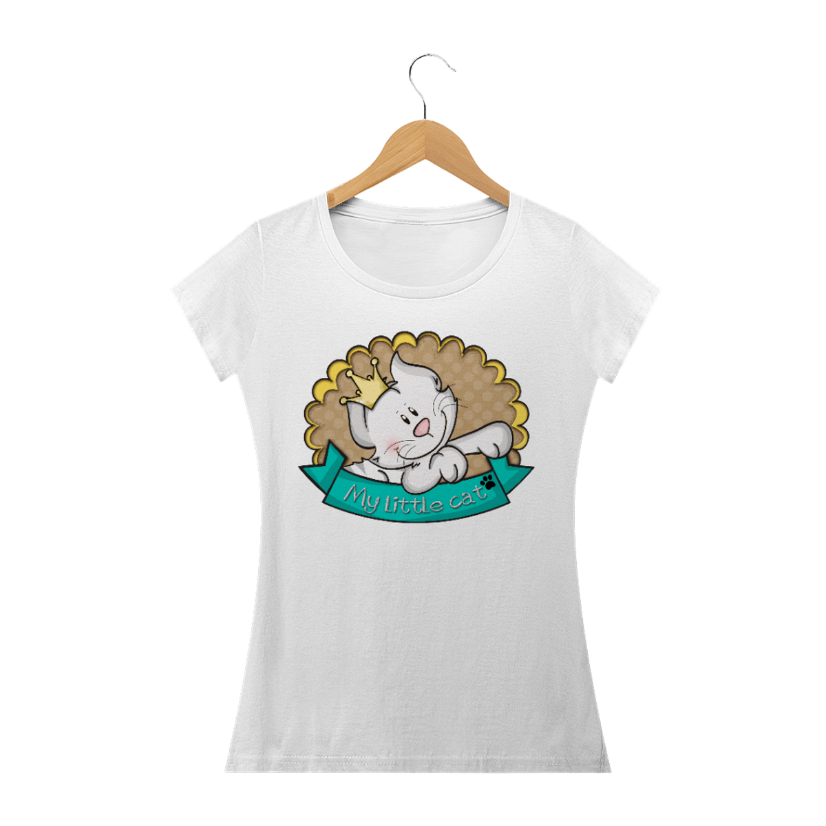 Nome do produto: Camiseta feminina My little Cat 