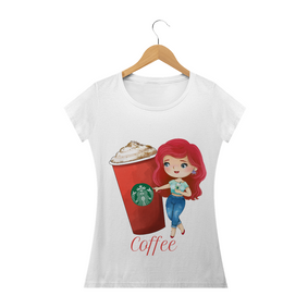 camiseta princesa com Café 