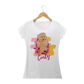 camiseta feminina - Curly