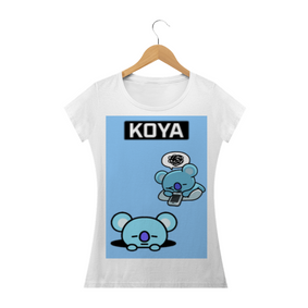 Camiseta feminina, estampa Koya/BT21 