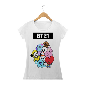 Camiseta feminina, estampa BT21 