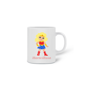 Nome do produtoCaneca Mulher Maravilha loira