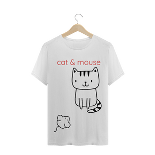 Nome do produtoCamiseta plus size gato e rato