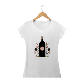 Camiseta Fem. Black Wine