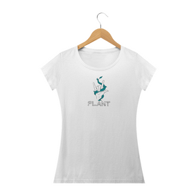 camiseta branca feminina ''Plant''