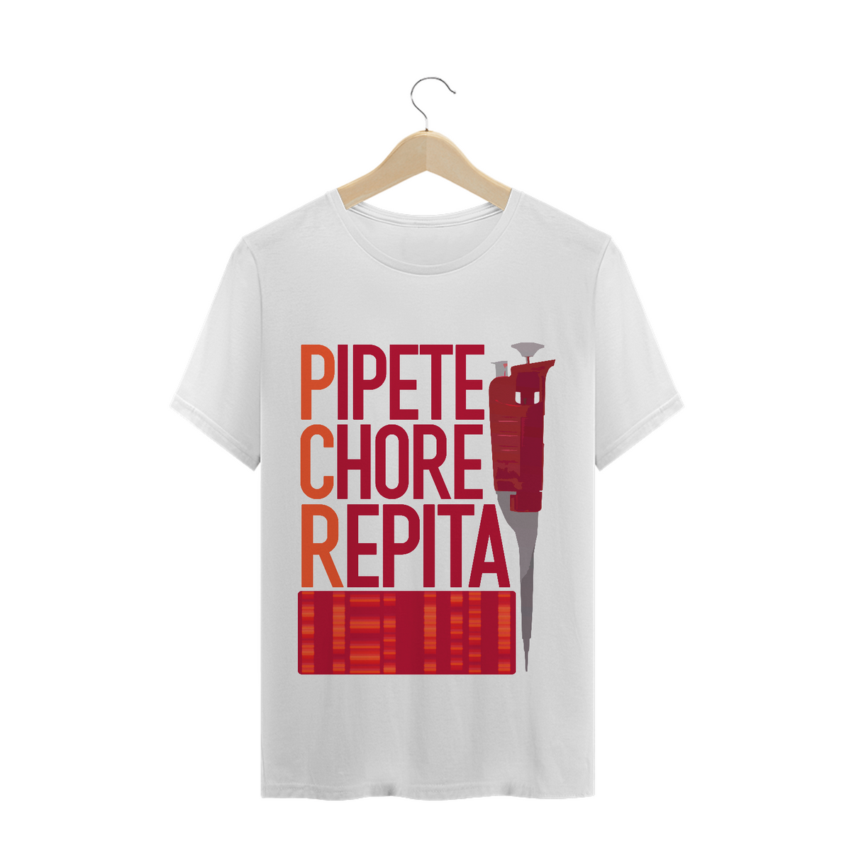 Nome do produto: Camiseta PCR: Pipete, Chore e Repita!