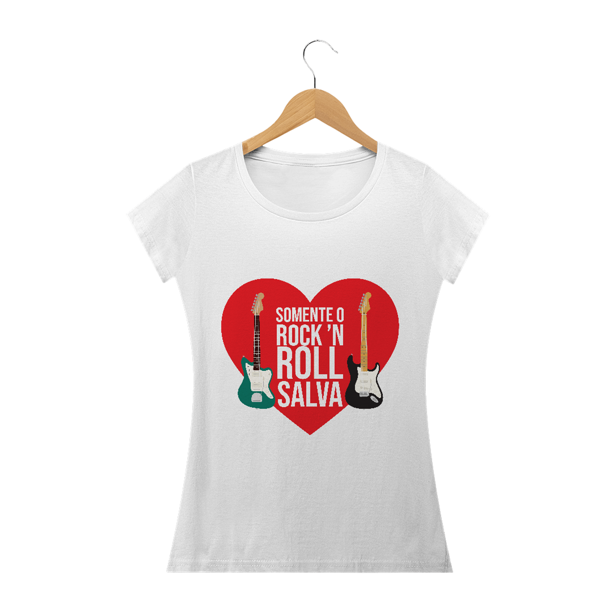 Nome do produto: Camiseta Feminina Rock Salva