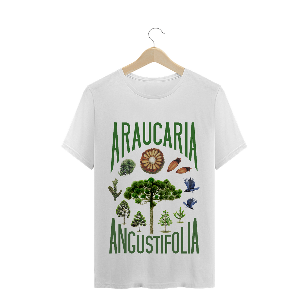 Nome do produto: Camiseta Ciclo Araucaria angustifolia