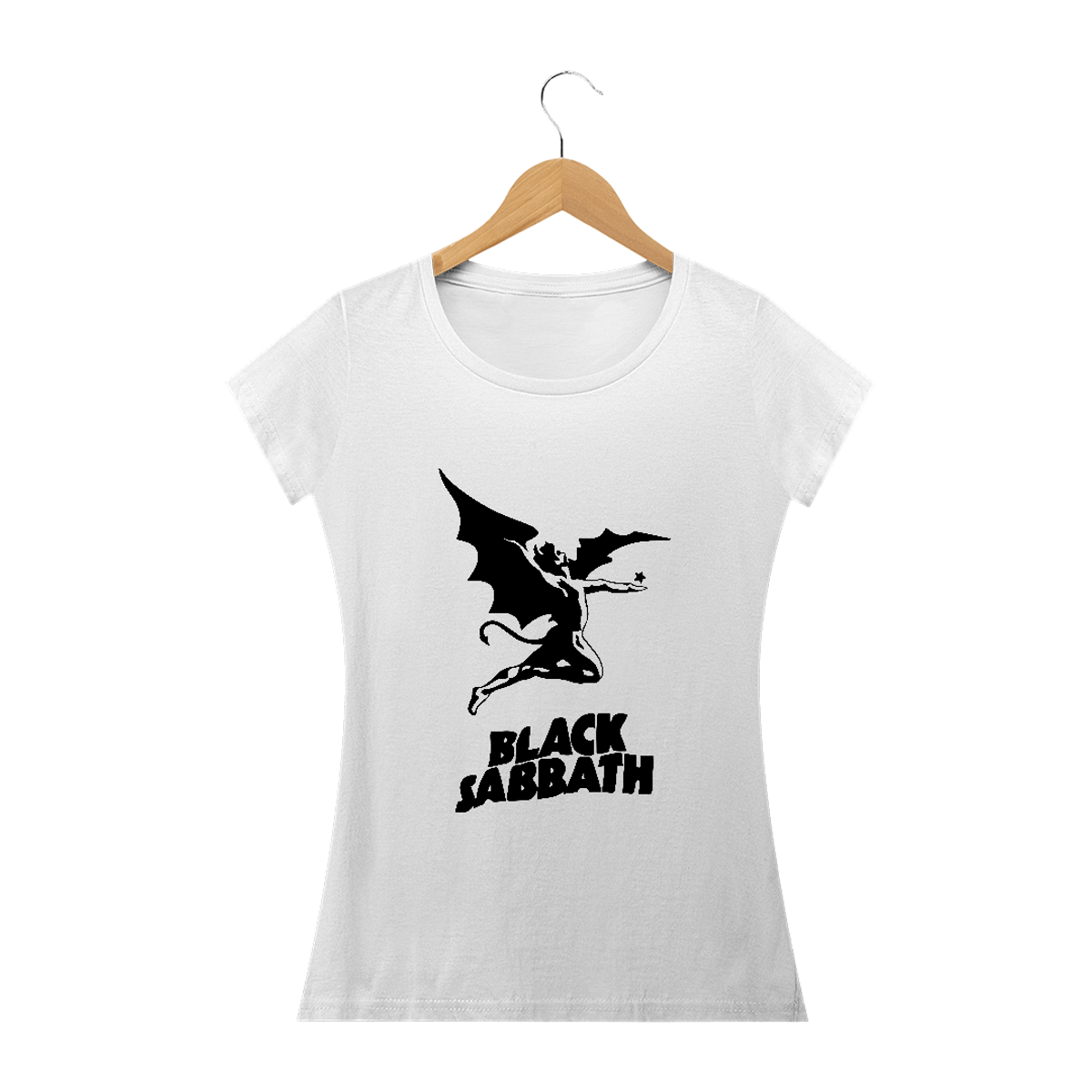 Nome do produto: Camiseta Feminina Black Sabbath