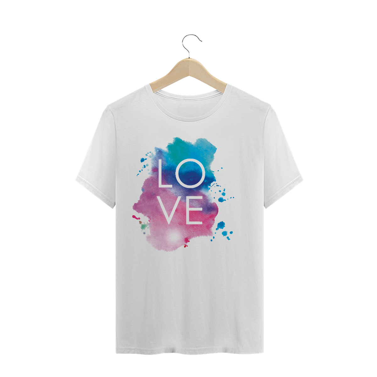 Nome do produtoLove Aquarela | Camiseta Prime | Joga Tinta