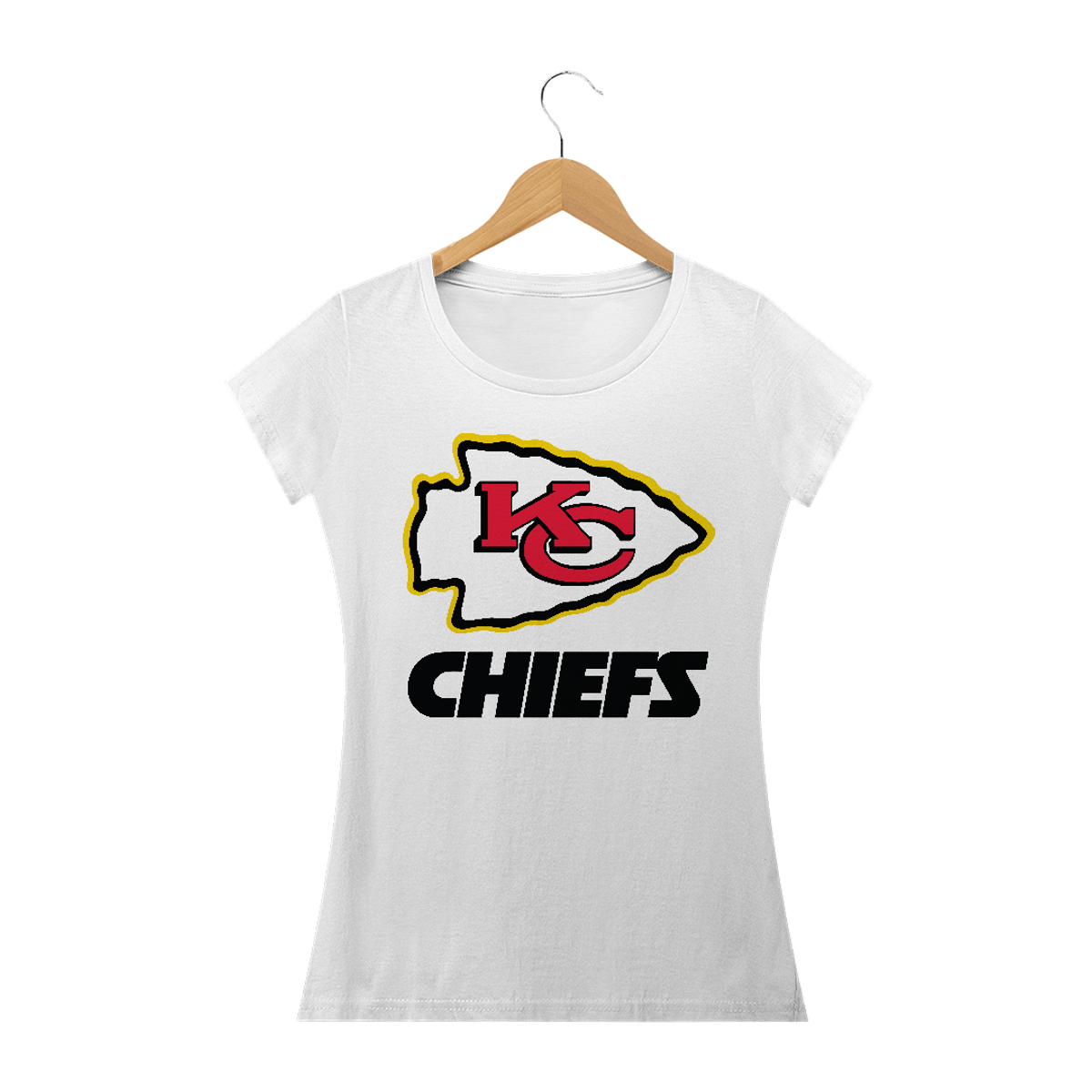 Nome do produto: Camiseta Feminina Kansas City Chiefs